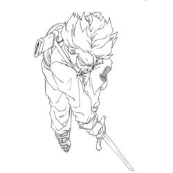 Раскраска: Dragon Ball Z (мультфильмы) #38594 - Бесплатные раскраски для печати