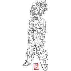 Раскраска: Dragon Ball Z (мультфильмы) #38620 - Раскраски для печати