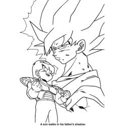 Раскраска: Dragon Ball Z (мультфильмы) #38639 - Бесплатные раскраски для печати