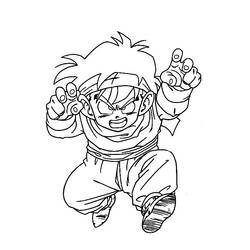 Раскраска: Dragon Ball Z (мультфильмы) #38640 - Бесплатные раскраски для печати