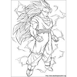 Раскраска: Dragon Ball Z (мультфильмы) #38651 - Бесплатные раскраски для печати