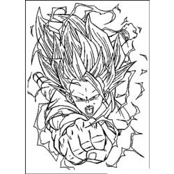 Раскраска: Dragon Ball Z (мультфильмы) #38686 - Бесплатные раскраски для печати