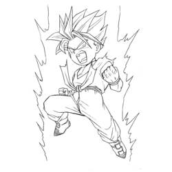 Раскраска: Dragon Ball Z (мультфильмы) #38702 - Раскраски для печати