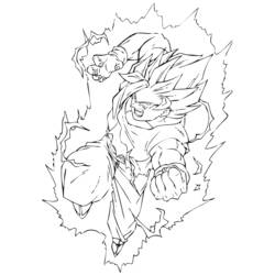Раскраска: Dragon Ball Z (мультфильмы) #38709 - Бесплатные раскраски для печати