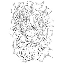 Раскраска: Dragon Ball Z (мультфильмы) #38730 - Бесплатные раскраски для печати