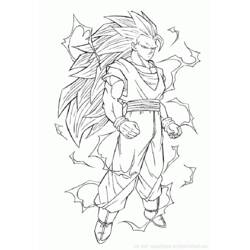 Раскраска: Dragon Ball Z (мультфильмы) #38813 - Бесплатные раскраски для печати