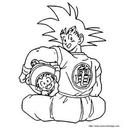 Раскраска: Dragon Ball Z (мультфильмы) #38865 - Бесплатные раскраски для печати