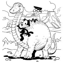Раскраска: Кот феликс (мультфильмы) #47844 - Раскраски для печати