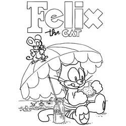Раскраска: Кот феликс (мультфильмы) #47862 - Раскраски для печати