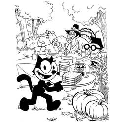 Раскраска: Кот феликс (мультфильмы) #47863 - Раскраски для печати
