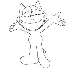 Раскраска: Кот феликс (мультфильмы) #47892 - Раскраски для печати
