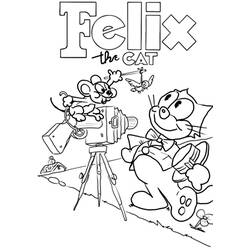 Раскраска: Кот феликс (мультфильмы) #47900 - Раскраски для печати