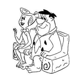 Раскраска: Флинстоуны (мультфильмы) #29516 - Бесплатные раскраски для печати