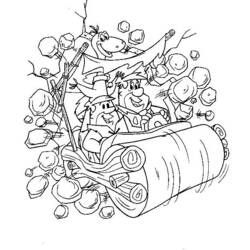 Раскраска: Флинстоуны (мультфильмы) #29520 - Бесплатные раскраски для печати