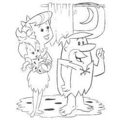 Раскраска: Флинстоуны (мультфильмы) #29571 - Бесплатные раскраски для печати