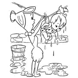 Раскраска: Флинстоуны (мультфильмы) #29572 - Бесплатные раскраски для печати