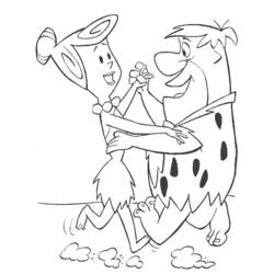 Раскраска: Флинстоуны (мультфильмы) #29624 - Бесплатные раскраски для печати