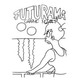 Раскраска: Футурама (мультфильмы) #48402 - Раскраски для печати