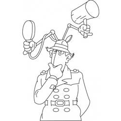 Раскраска: Инспектор Гаджет (мультфильмы) #38871 - Раскраски для печати