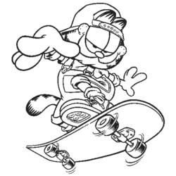 Раскраска: Garfield (мультфильмы) #26109 - Раскраски для печати