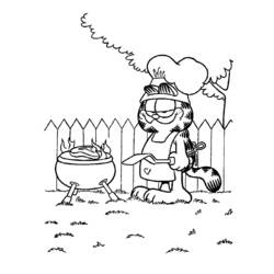 Раскраска: Garfield (мультфильмы) #26111 - Бесплатные раскраски для печати