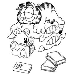 Раскраска: Garfield (мультфильмы) #26112 - Бесплатные раскраски для печати