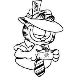 Раскраска: Garfield (мультфильмы) #26118 - Бесплатные раскраски для печати