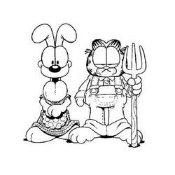 Раскраска: Garfield (мультфильмы) #26124 - Раскраски для печати