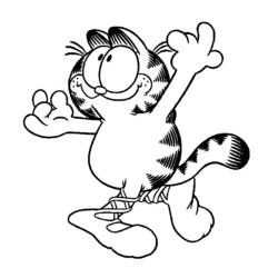 Раскраска: Garfield (мультфильмы) #26127 - Бесплатные раскраски для печати