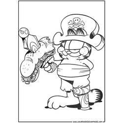 Раскраска: Garfield (мультфильмы) #26129 - Бесплатные раскраски для печати