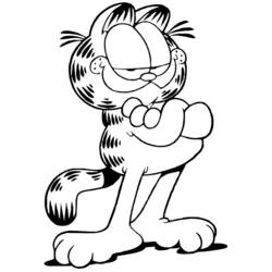 Раскраска: Garfield (мультфильмы) #26132 - Раскраски для печати