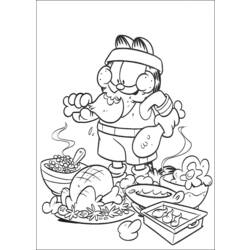 Раскраска: Garfield (мультфильмы) #26137 - Бесплатные раскраски для печати
