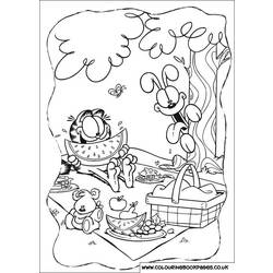 Раскраска: Garfield (мультфильмы) #26138 - Бесплатные раскраски для печати