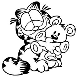 Раскраска: Garfield (мультфильмы) #26141 - Раскраски для печати
