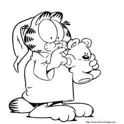 Раскраска: Garfield (мультфильмы) #26150 - Бесплатные раскраски для печати