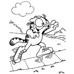 Раскраска: Garfield (мультфильмы) #26151 - Бесплатные раскраски для печати