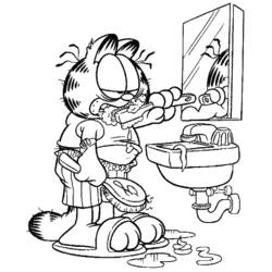 Раскраска: Garfield (мультфильмы) #26155 - Бесплатные раскраски для печати