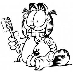 Раскраска: Garfield (мультфильмы) #26156 - Раскраски для печати