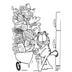 Раскраска: Garfield (мультфильмы) #26167 - Бесплатные раскраски для печати