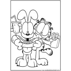 Раскраска: Garfield (мультфильмы) #26173 - Раскраски для печати