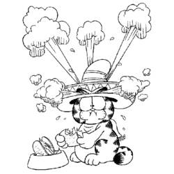 Раскраска: Garfield (мультфильмы) #26185 - Бесплатные раскраски для печати