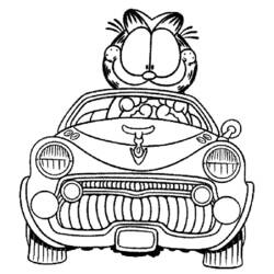 Раскраска: Garfield (мультфильмы) #26200 - Бесплатные раскраски для печати