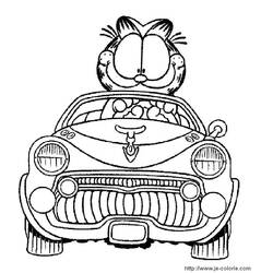 Раскраска: Garfield (мультфильмы) #26205 - Бесплатные раскраски для печати