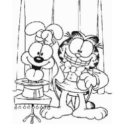 Раскраска: Garfield (мультфильмы) #26211 - Бесплатные раскраски для печати