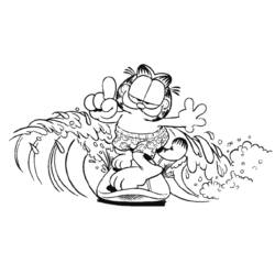 Раскраска: Garfield (мультфильмы) #26214 - Бесплатные раскраски для печати