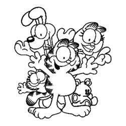 Раскраска: Garfield (мультфильмы) #26216 - Раскраски для печати