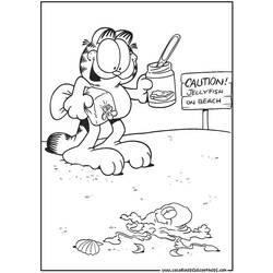 Раскраска: Garfield (мультфильмы) #26226 - Бесплатные раскраски для печати