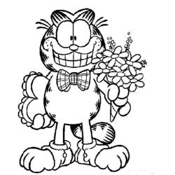 Раскраска: Garfield (мультфильмы) #26228 - Бесплатные раскраски для печати