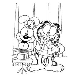 Раскраска: Garfield (мультфильмы) #26235 - Бесплатные раскраски для печати