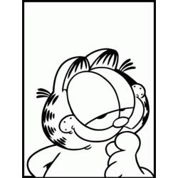 Раскраска: Garfield (мультфильмы) #26245 - Раскраски для печати